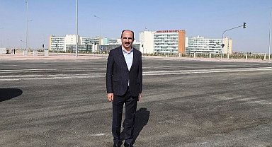 Başkan Altay'dan Şehir Hastanesi Köprülü Kavşağı'na inceleme