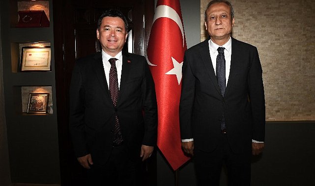 Başkan Erkan Aydın ilk resmi ziyaretini gerçekleştirdi