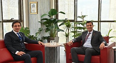 Başkan Ferdi Zeyrek, Başkan Daban'ı konuk etti