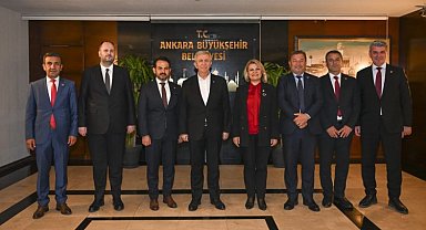 Başkan Hürriyet, ABB Başkanı Mansur Yavaş'ı ziyaret etti