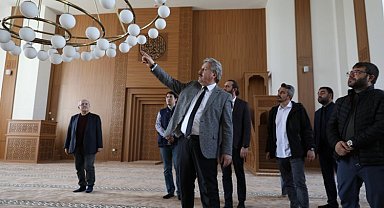 Başkan Palancıoğlu yapımı devam eden Adem Tanç Camii'yi inceledi