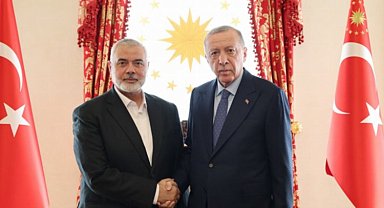 Cumhurbaşkanı Erdoğan Haniye'yi kabul etti
