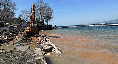 Değirmendere'de çekek yeri çalışmaları başladı