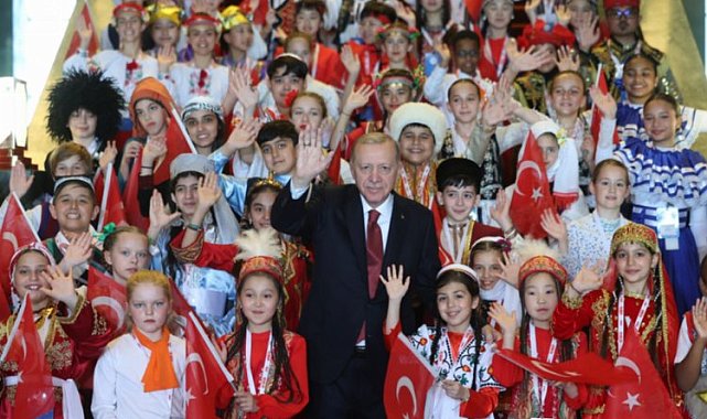 Dünya çocukları Beştepe'de