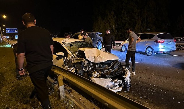 Düzce'de kaza 2 yaralı