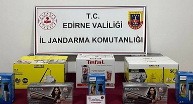 Edirne'de kaçak elektronik eşya ele geçirildi!