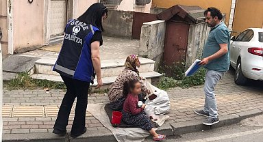 Gebze'de dilencilere yönelik çalışma