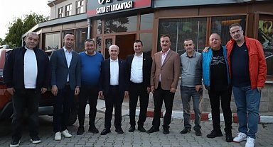 Hasan Akgün, Yenimuhacır Başkanı Kıral'ın misafiri oldu