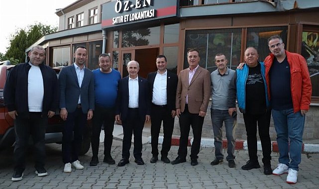 Hasan Akgün, Yenimuhacır Başkanı Kıral'ın misafiri oldu