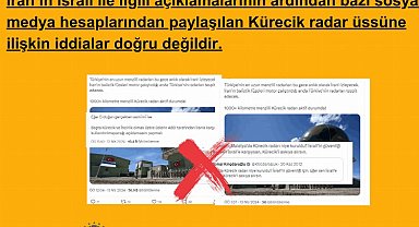 İletişim'den 'Kürecik' iddialarına yalanlama
