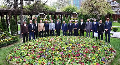 Kardeş Azerbaycan heyetinden Başkan Büyükkılıç'a ziyaret