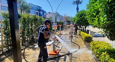 Kocaeli çocuk parklarını bakıma aldı