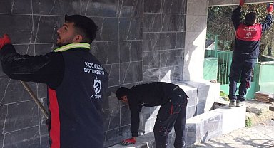 Kocaeli'de Biberoğlu Mahallesi'ndeki çeşme onarıldı