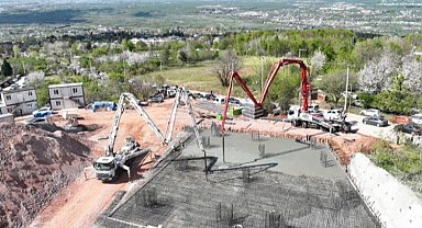 Kocaeli'nde teleferik otoparkı için ilk temel betonu atıldı