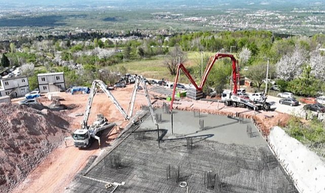 Kocaeli'nde teleferik otoparkı için ilk temel betonu atıldı