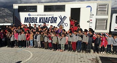 Mobil Kuaför ilçelerde 1658 vatandaşa hizmet verdi