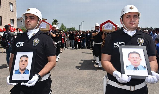 Şehit polisler için tören düzenlendi