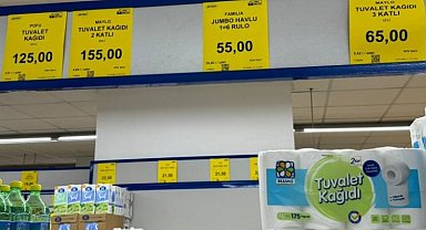 Tanesi 6 lira olan tuvalet kağıdına tepki