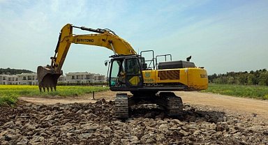 Tekonokent Sur imar yolu yapılıyor