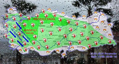 71 ile 'kuvvetli yağış' uyarısı