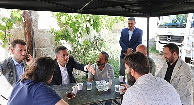 Başkan Arı, Kara Ağaç Destanı dizi setini ziyaret etti