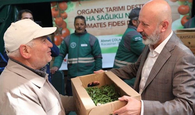 Başkan Çolakbayrakdar'dan Organik domates fidesi dağıtım etkinliğine davet