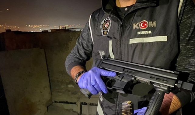 Bursa'da ruhsatsız silah operasyonu