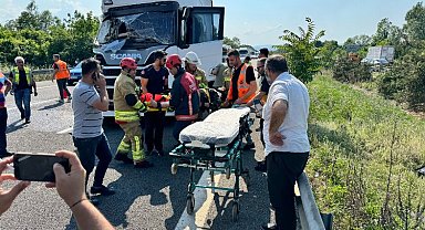 Düzce Anadolu Otoyolu'nda trafik kazası: 5 yaralı