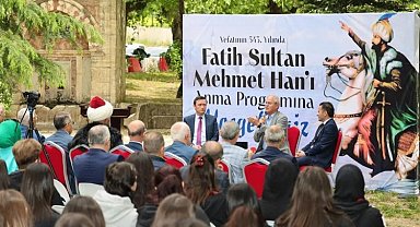 Fatih Sultan Mehmet Han Hünkar Çayırı'nda anıldı