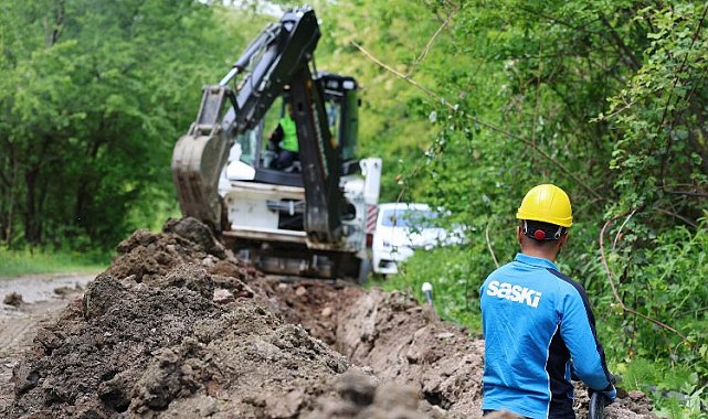 Geyve Kamışlı'nın 5 bin metrelik içme suyu hattı yenileniyor