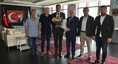 Halil Kırlı ve yönetiminden Başkan Zeyrek'e ziyaret