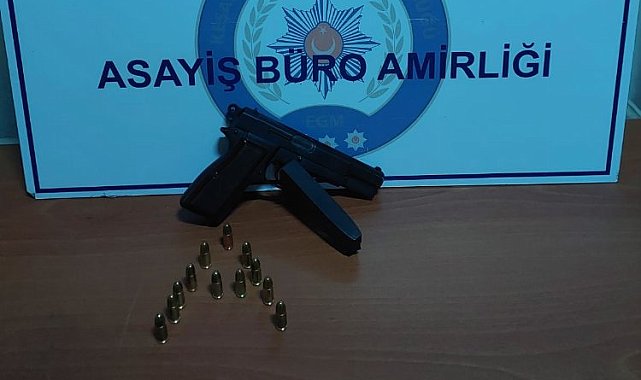 Keşan'da ruhsatsız tabanca ele geçirildi!
