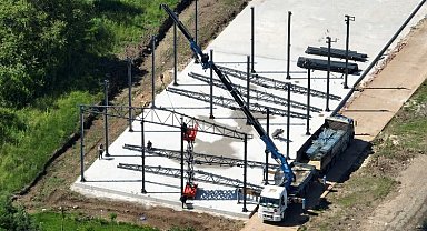Kocaeli'de Başiskele Su Sporları Merkezine çelik kolon