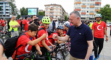 Kocaeli'de pedallar 'Barış' için çevrildi
