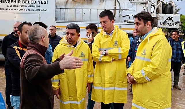Nevşehir'de ekipler yoğun yağışlarda teyakkuz halindeydi