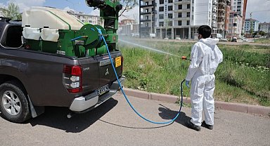 Sivas'ta haşere ile mücadele çalışmaları devam ediyor