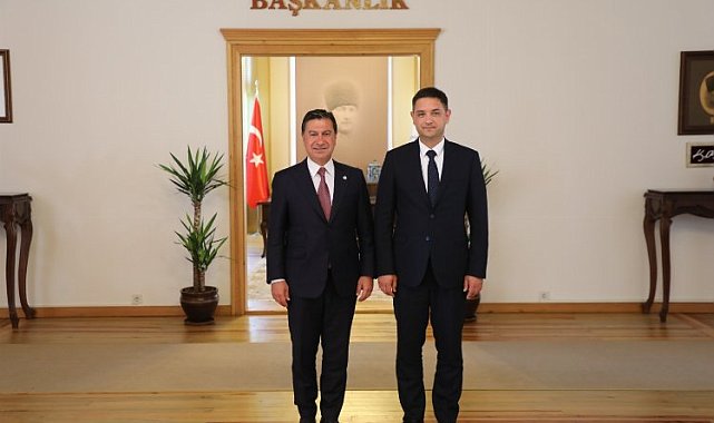 Ukrayna Antalya Konsolosu'ndan Başkan Aras'a ziyaret