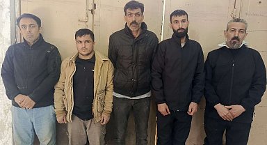 5 kaçak köçmen yakalandı