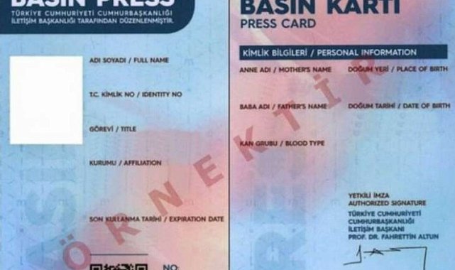 Basın Kartı Yönetmeliği'nde değişiklik Resmi Gazete'de