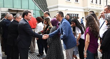 Başkan Erkan Aydın personel ile bayramlaştı