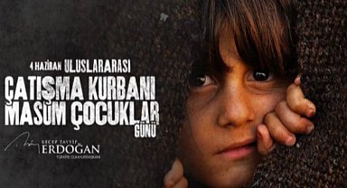 Cumhurbaşkanı Erdoğan'dan 'Masum Çocuklar' paylaşımı