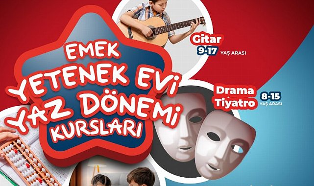 Emek Yetenek Evi'nde yaz dönemi kursları başlıyor