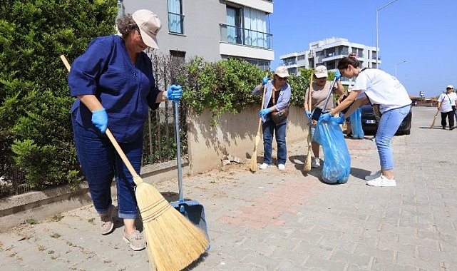 İzmir Güzelbahçe'de temizlik seferberliği