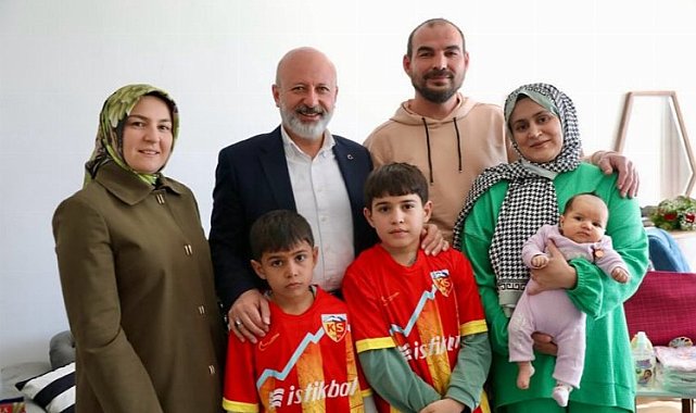 Kayseri Kocasinan'dan bebeklere 'hoş geldin' hediyesi