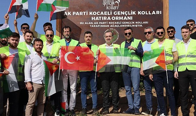 Kocaeli'deki Hatıra Ormanı Filistin'e armağan edildi