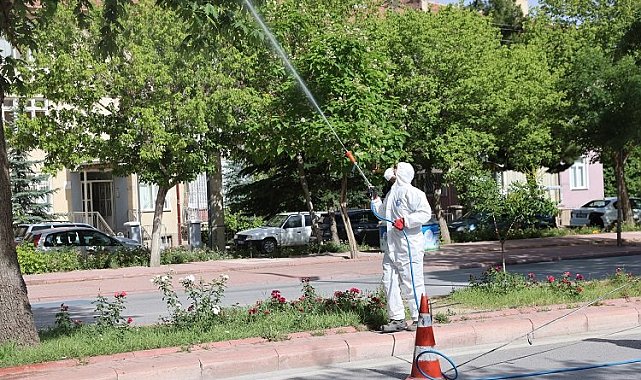Konya Selçuklu'da ilaçlama çalışmalarına devam