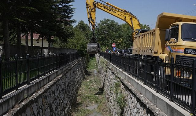 Melikgazi Deresinde hummalı çalışma