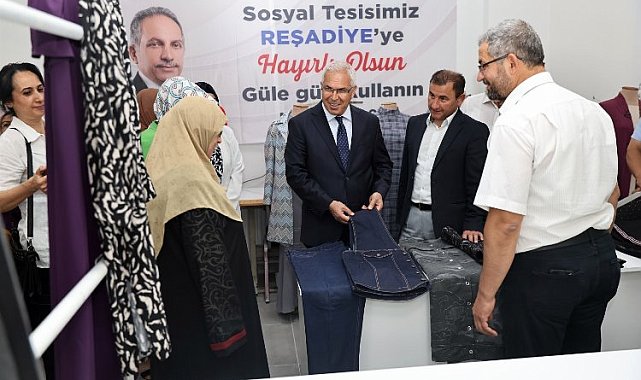 Talas Belediyesi'nden Reşadiye'ye sosyal tesis