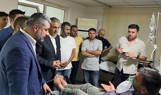 Vali Akkoyun yangında yaralananları ziyaret etti