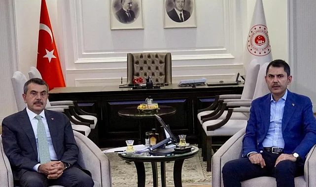 Bakan Tekin'den iki yeni Bakan'a 'hayırlı olsun' ziyareti